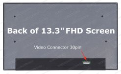 Màn Hình Laptop 13.3 Inch FHD IPS Slim 30Pin Mạch Trên