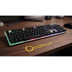 Bàn Phím Gaming Có Dây ONIMAK K200L USB LED RGB (Black)