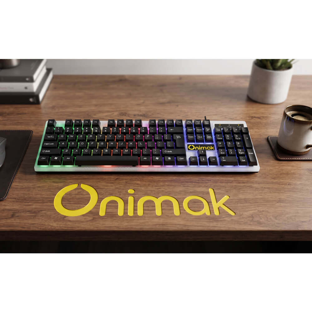 Bàn Phím Gaming Có Dây ONIMAK K200L USB LED RGB (Black) - Ảnh 3