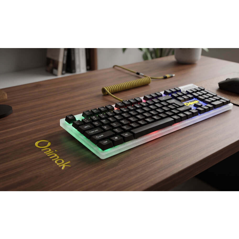 Bàn Phím Gaming Có Dây ONIMAK K200L USB LED RGB (Black) - Ảnh 2