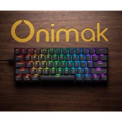 Bàn Phím Cơ Gaming ONIMAK KM500 Red Switch LED RGB 61 Phím