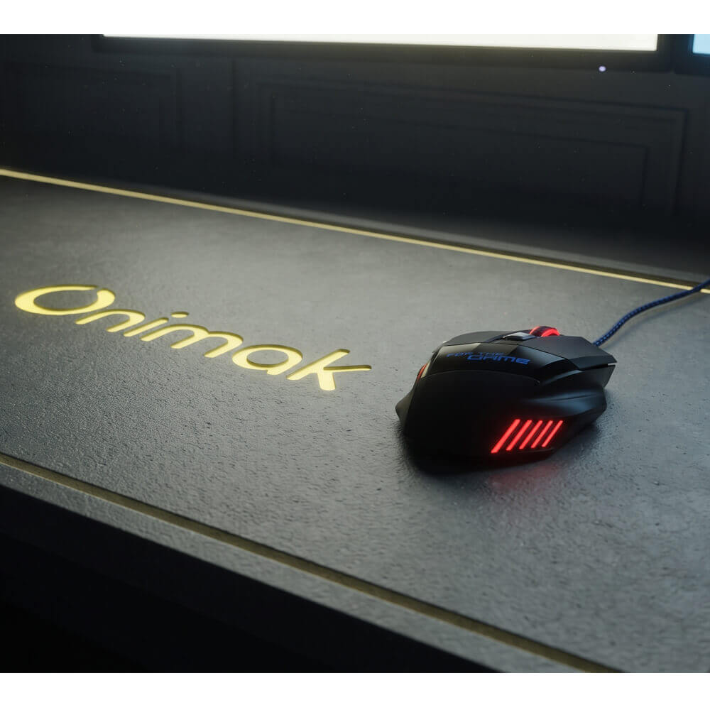 Chuột Gaming Có Dây ONIMAK M250 Pro USB 1600 DPI 7 Nút LED - Ảnh 3