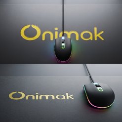 Alternative view of Chuột Gaming Có Dây ONIMAK M200LX USB 1200 DPI 4 Nút LED Gaming Thiết Kế Công Thái Học