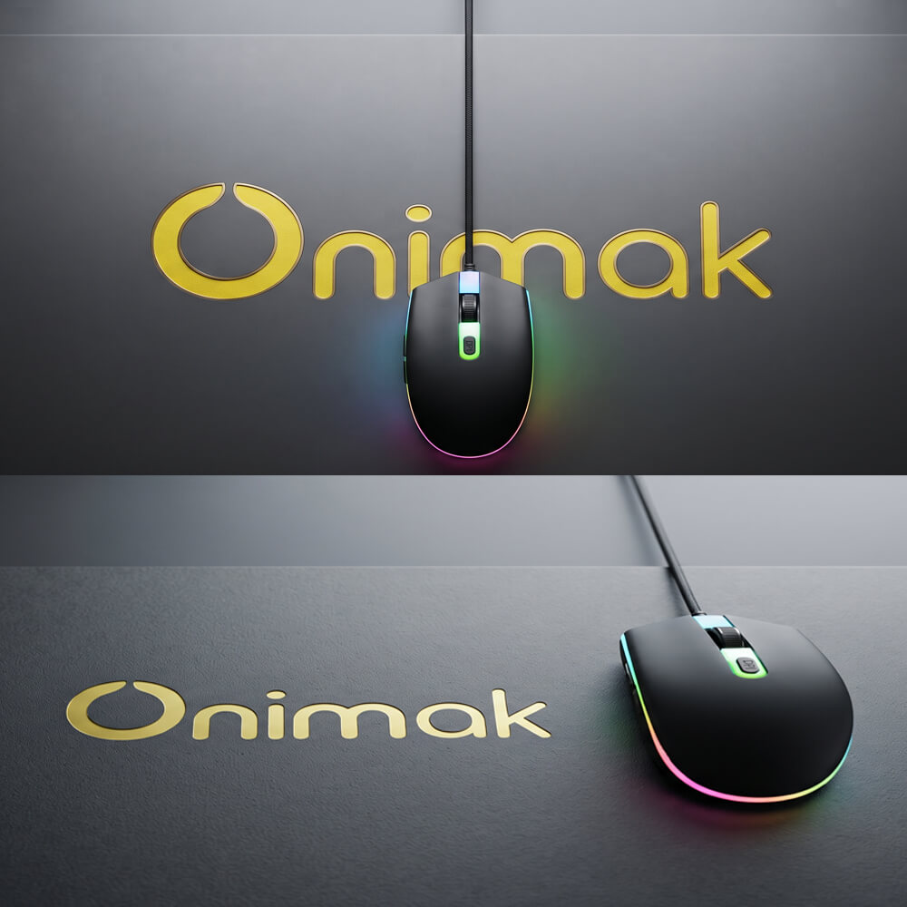 Chuột Gaming Có Dây ONIMAK M200LX USB 1200 DPI 4 Nút LED Gaming Thiết Kế Công Thái Học - Ảnh 2