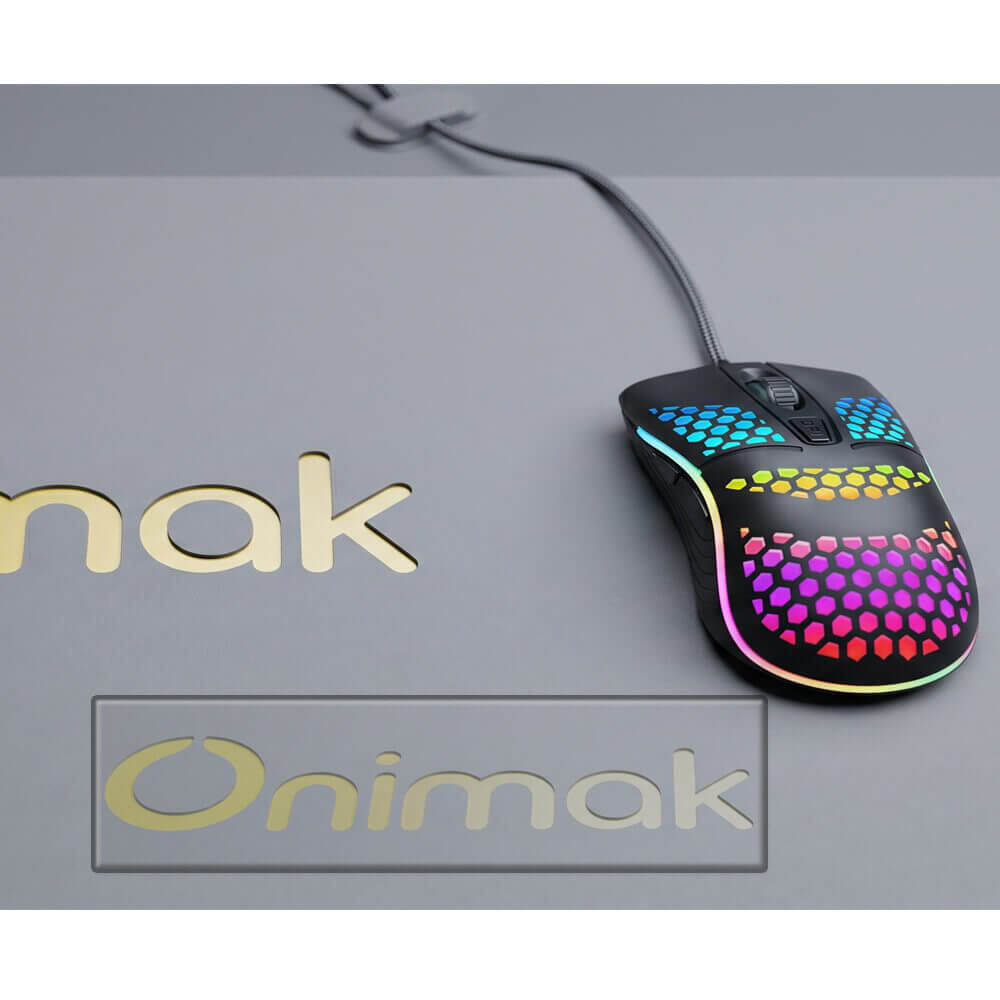 Chuột Gaming Có Dây ONIMAK M200S USB 1600 DPI 4 Nút LED - Ảnh 2